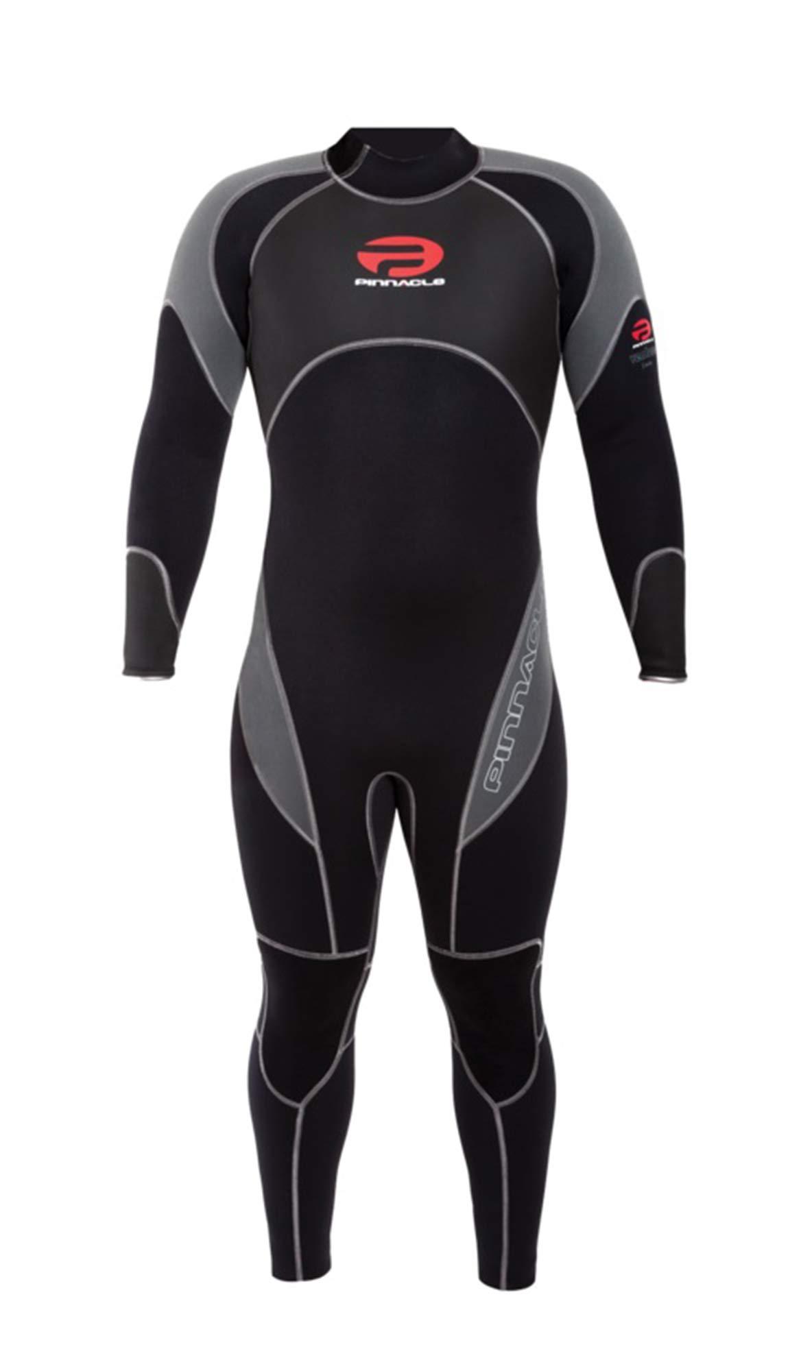 Pinnacle Pinnacle Men\'s Venture 3mm Wetsuit Full Wetsuit 4X-Large Blk w/Gray