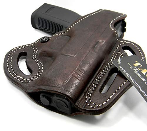 HOLSTERMART USA HOLSTERMART USA by TAGUA Premium Deluxe Right Hand OWB Thumb Break Belt Holster for Springfield Armory XDM 3.8\"