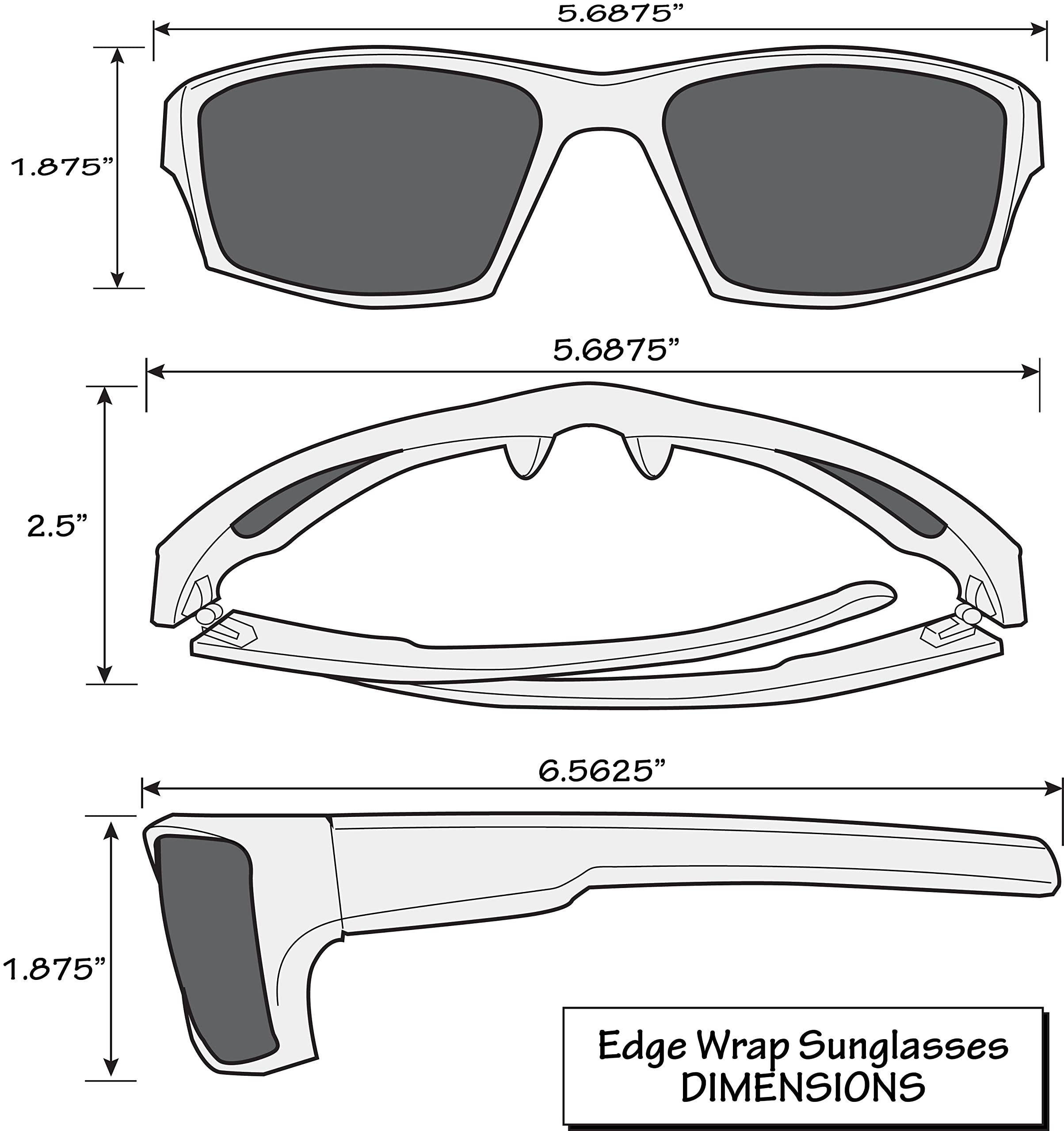 Siskiyou Sports Siskiyou Sports NFL Dallas Cowboys Unisex Edge Wrap Sunglass and Bag Set, Team Colors, One Size (FESG055EB)