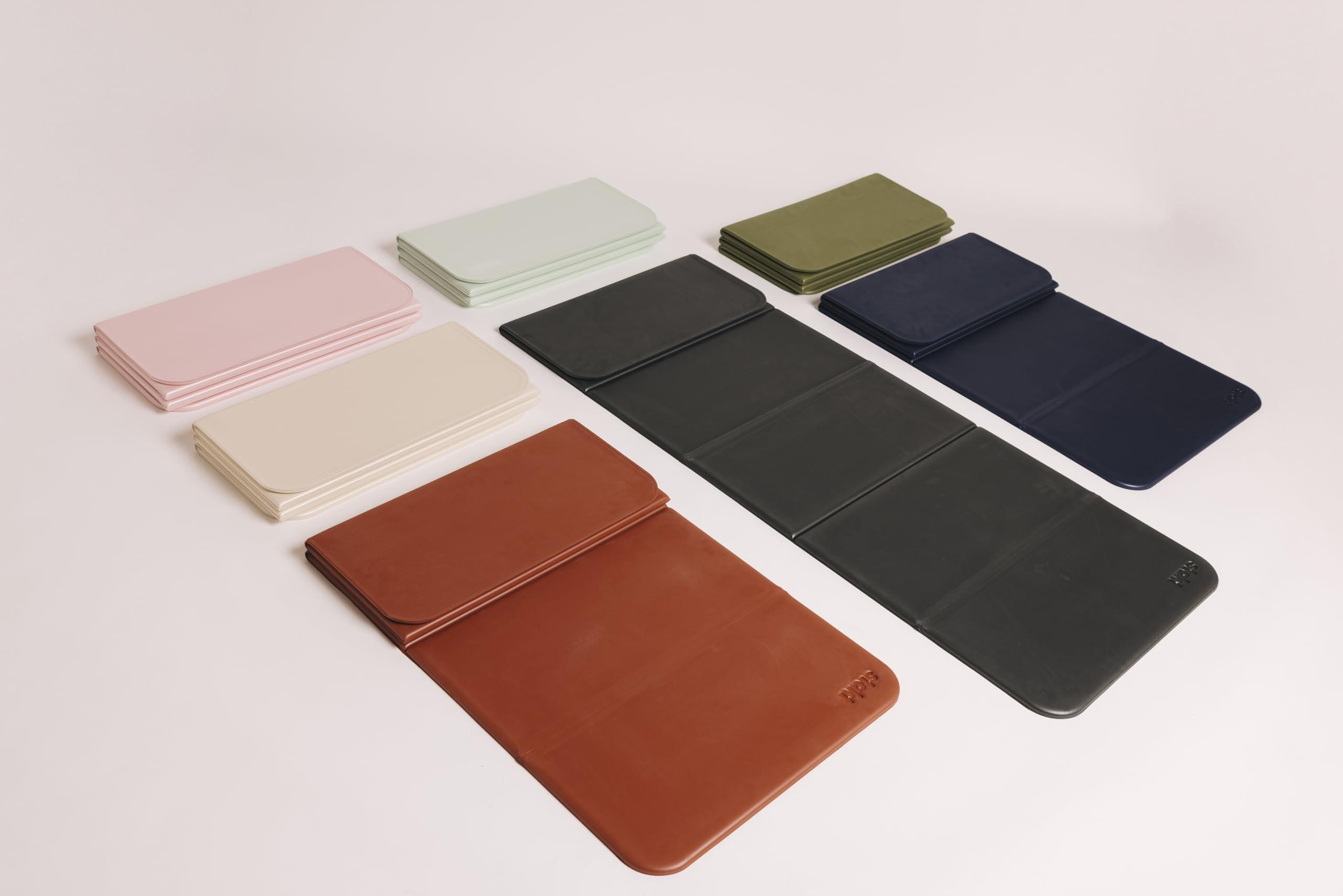 Stakt Stakt Foldable Multi-Purpose Fitness & Yoga Mat with Patented Design, Workout Mat with Non-Slip Surface, Portable & Lightweight, For Studio or Home Use, As Seen on Shark Tank (Rosewater)