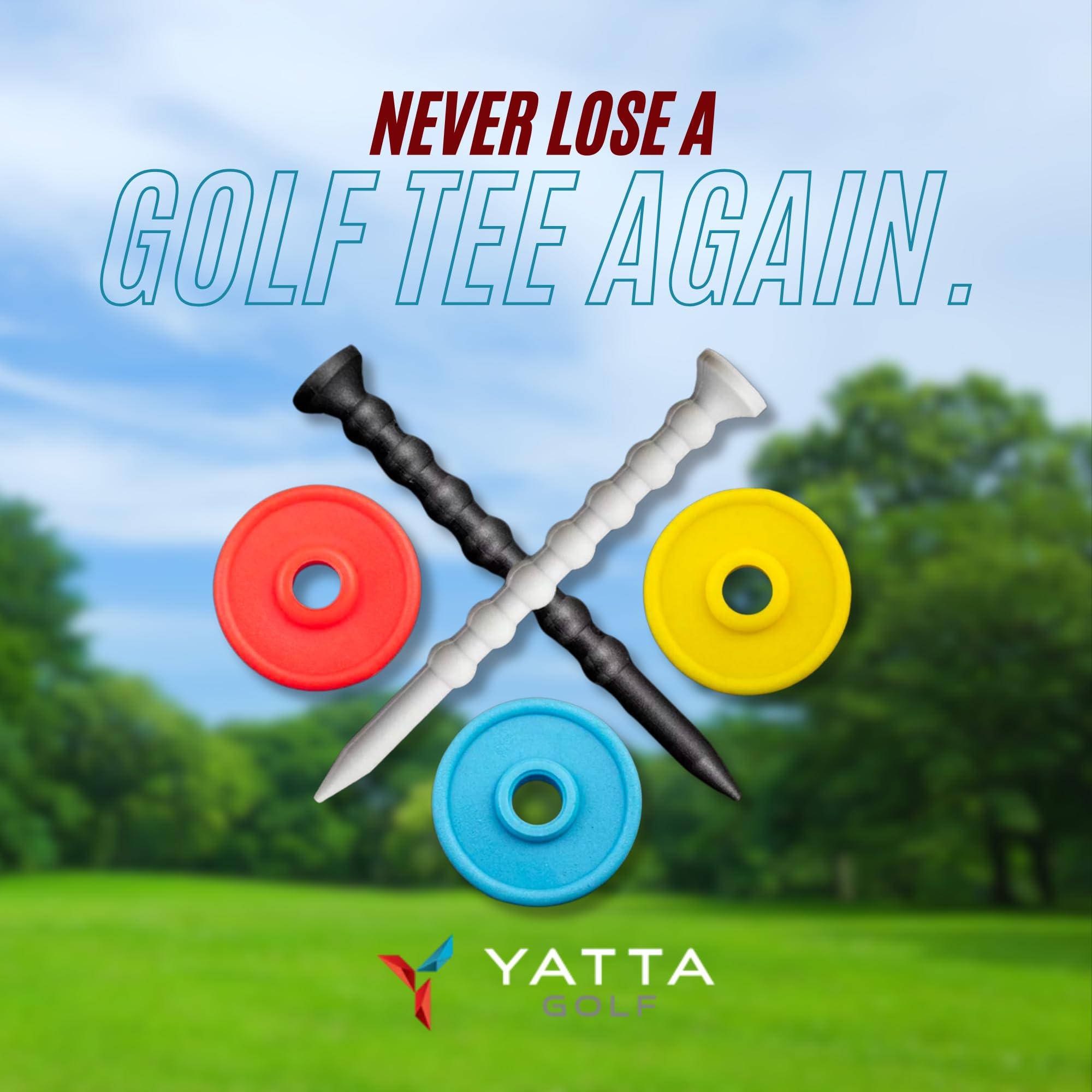 YATTA GOLF YATTA GOLF Telos Premium Golf Tees Adjustable Golf Tees Tee Off with Greater Consistency & Shoot Better Scores - Unbreakable Golf Tees Lasts The Average Golfer A Season (3 Pack, Lucky Green)