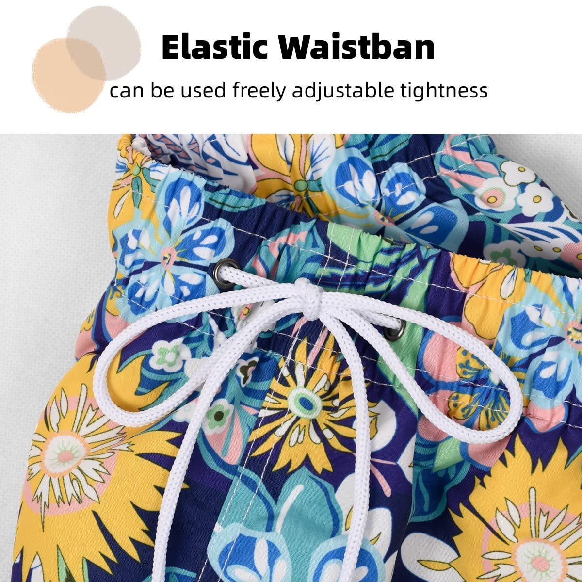 Lansbojun Lansbojun Mens Swim Trunks Funny Swim Shorts Quick Dry Lightweight Bathing Suits Sunflower 2XL