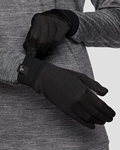 Terramar Terramar Adult Thermasilk Ultra-Thin Performance Liner Gloves, Black, X-Large (9.5-10), SL2107