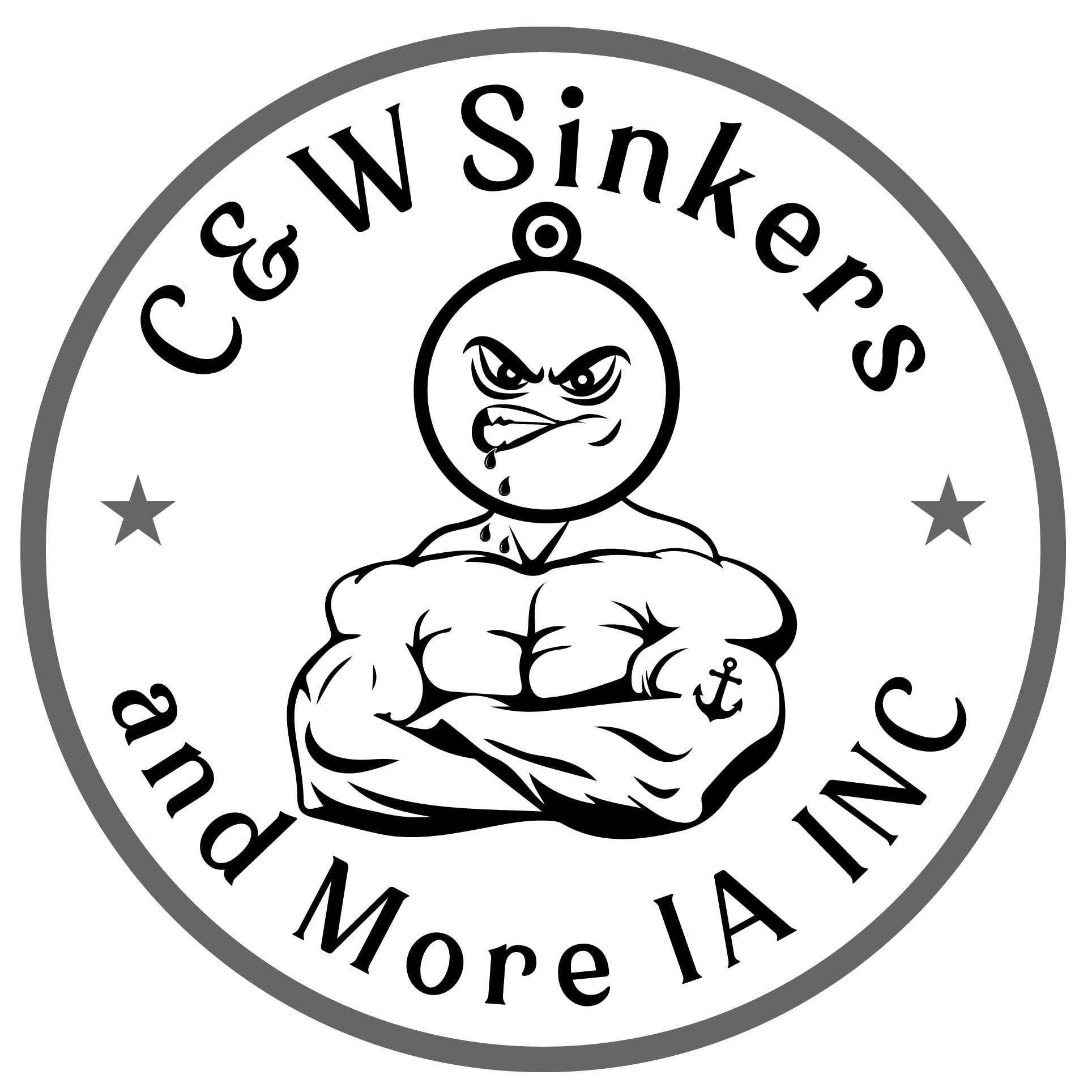 C&W SINKERS AND MORE C&W SINKERS AND MORE Flat Bank Sinkers (1oz-20oz) (12oz, 24pk)