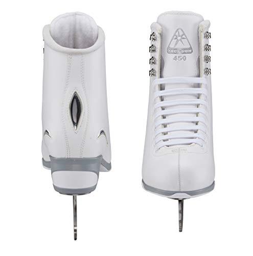 SKATE GURU Jackson Ultima Figure Ice Skates Finesse JS451 / Medium to Wide/Kids 3 Bundle with Guardog Skate Guards