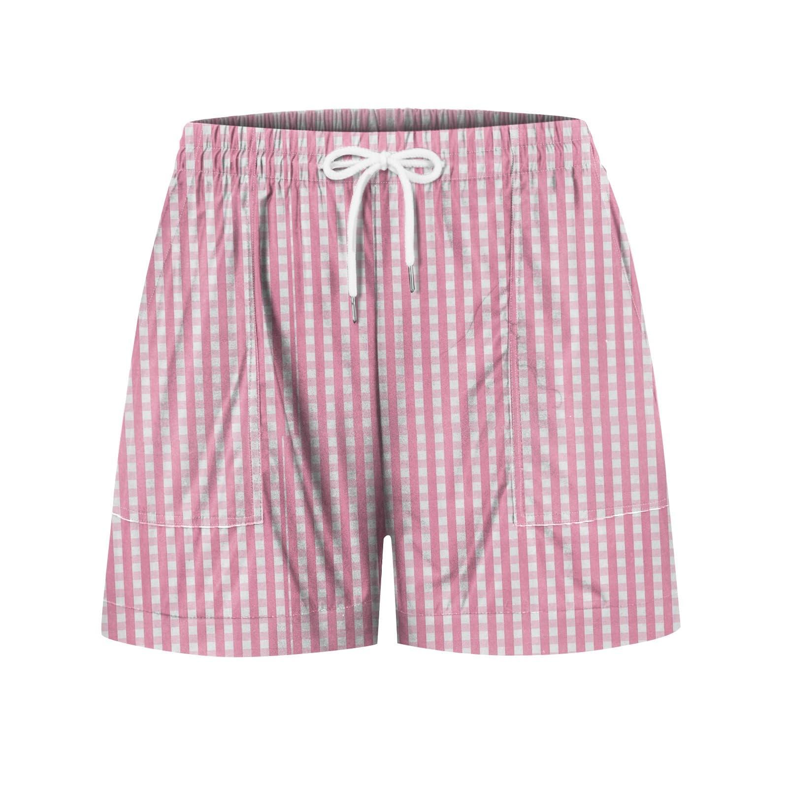 Lxitoler Summer Shorts For Women Linen Shorts Summer Boho Shorts Comfortable Shorts For Women Beach Shorts Women Womens Casual Shorts Baggy Shorts Women Summer Short With Pockets Women Comfy Drawstring