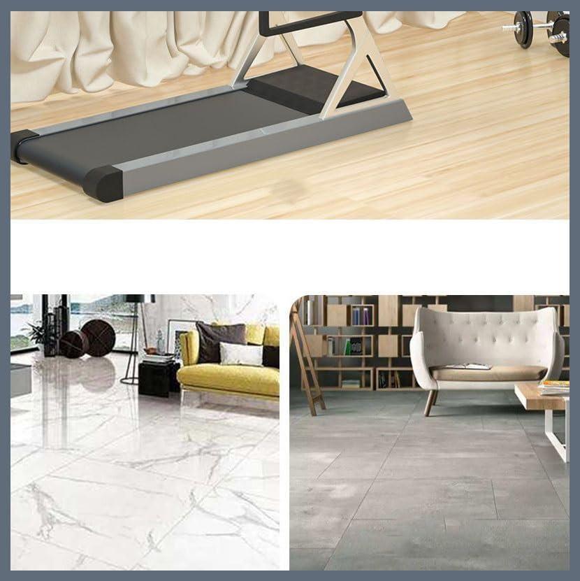 ZSCAL Treadmill Mat, Gym Equipment Sound Waterproof Non-slip Flooring Absorbing Mat, Easy to Clean Anti Fatigue Floor Mat, for Treadmill Walking Pad Elliptical, Spin Bike(Gray black,Thickness 2cm/0.78in)