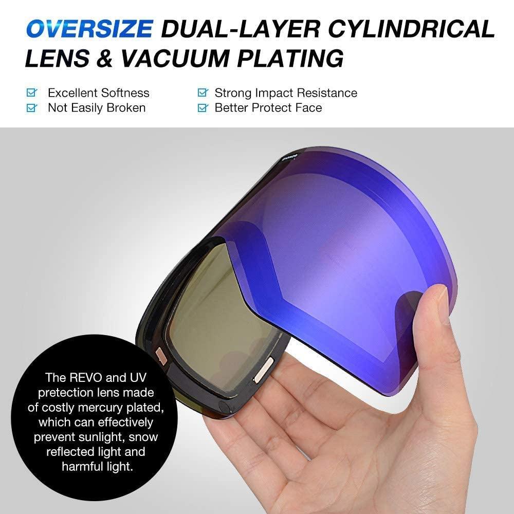 ZIONOR ZIONOR Ski Goggles with X 11 Magnetic Ski Goggles