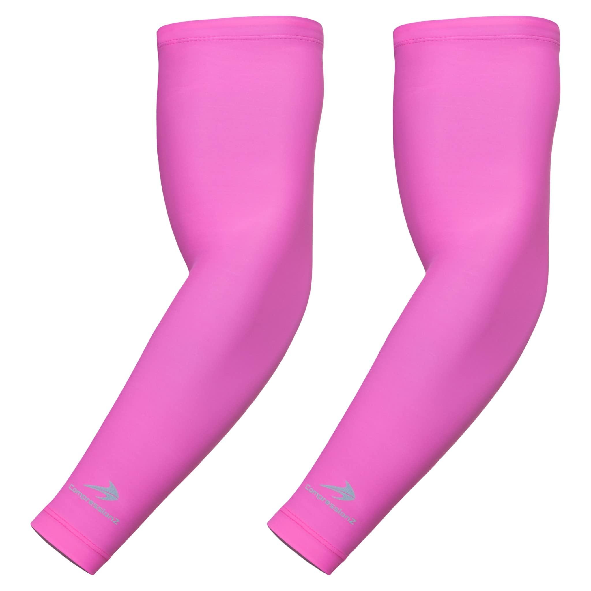 CompressionZ Compression Arm Sleeves for Kids Cooling, Football, Basketball, Golf, UV Sun