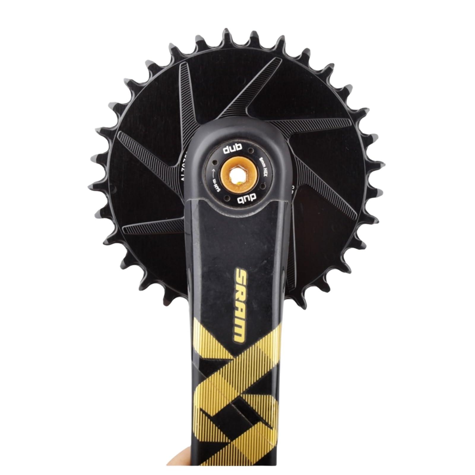 DJC Components DJC Stone Bike Chainring Aero 3mm Offset Direct Mount 12s Round for Sram GXP Dub NX GX Eagle X9 X0 XX1 X01 28t 30t 32 34t 36 38t 40t
