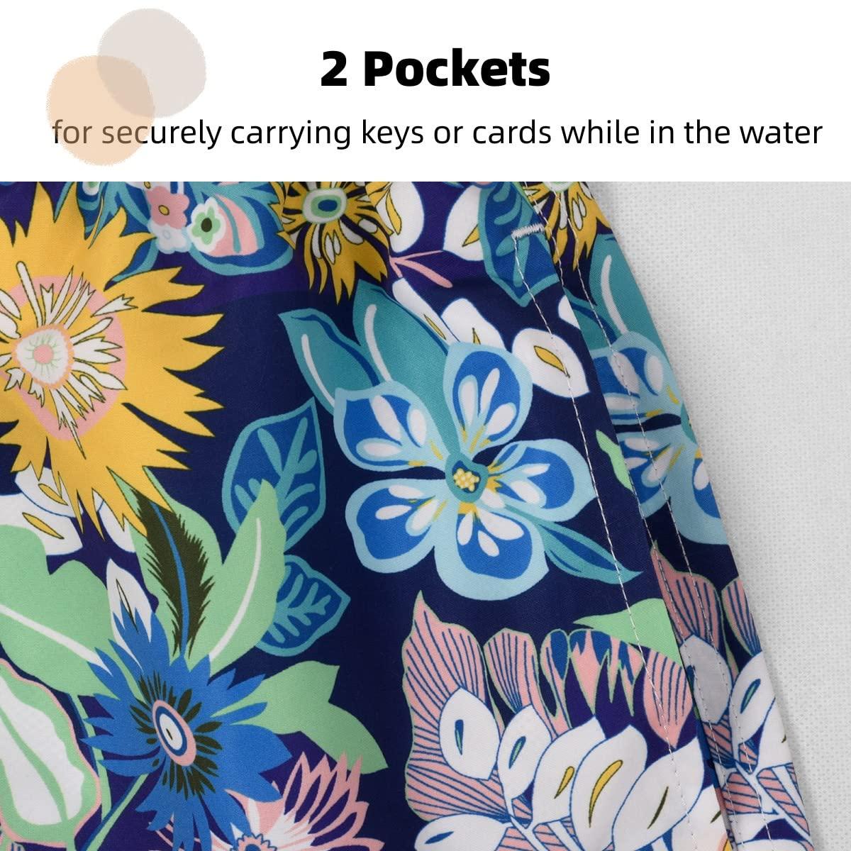 Lansbojun Lansbojun Mens Swim Trunks Funny Swim Shorts Quick Dry Lightweight Bathing Suits Sunflower 2XL