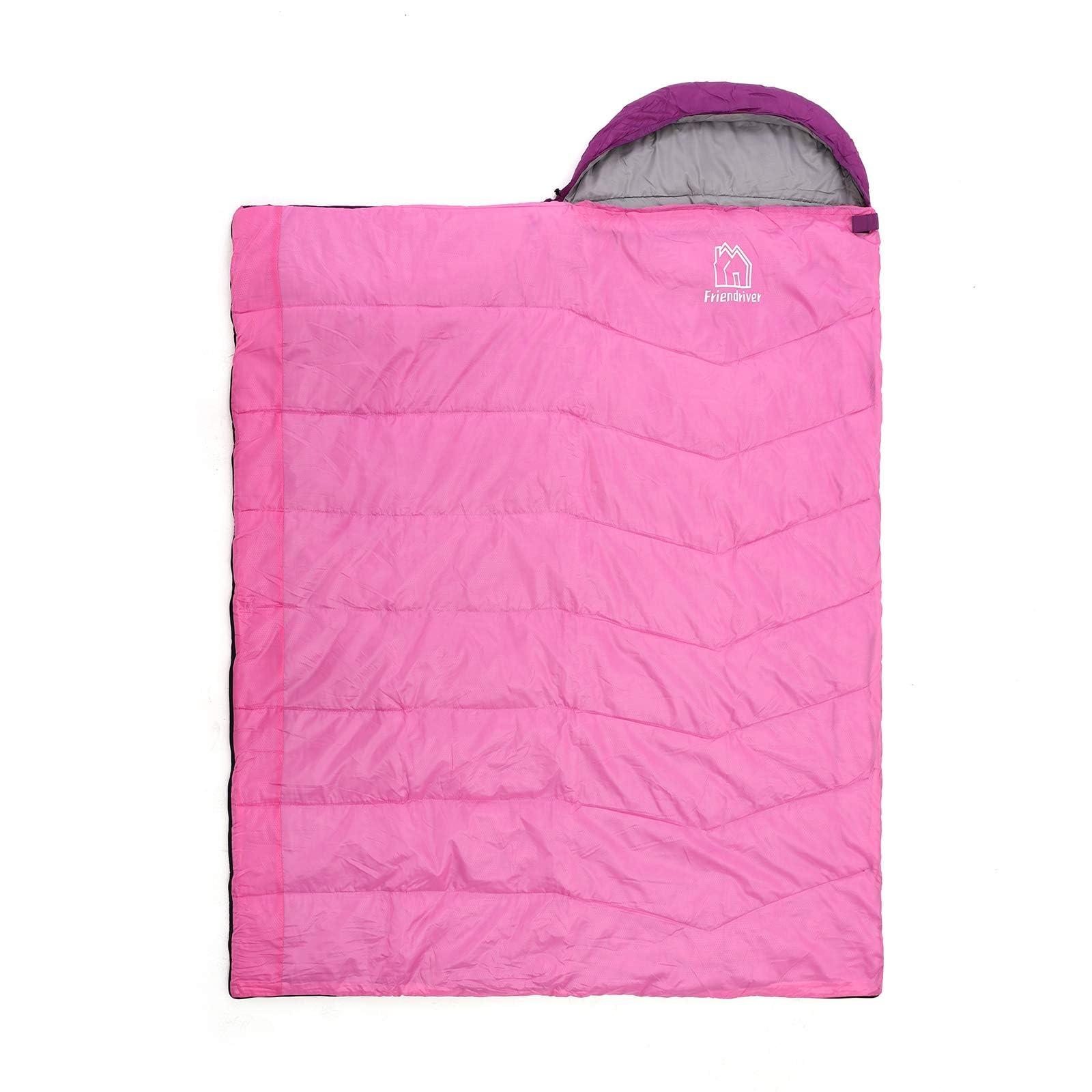 Friendriver Friendriver XL Size Upgraded Version of Camping Sleeping Bag 4 Seasons Warm and Cool, Lighter Weight, Adults and Children Can Use Waterproof Camping Bag, Travel and Outdoor Activities