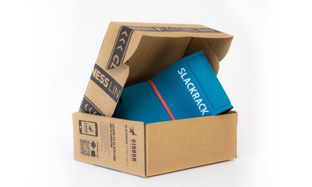 Gibbon GIBBON Slacklines Slackrack Pads, Protective Pads for Slackrack Fitness, Replacement Pads, Blue, 2 Units