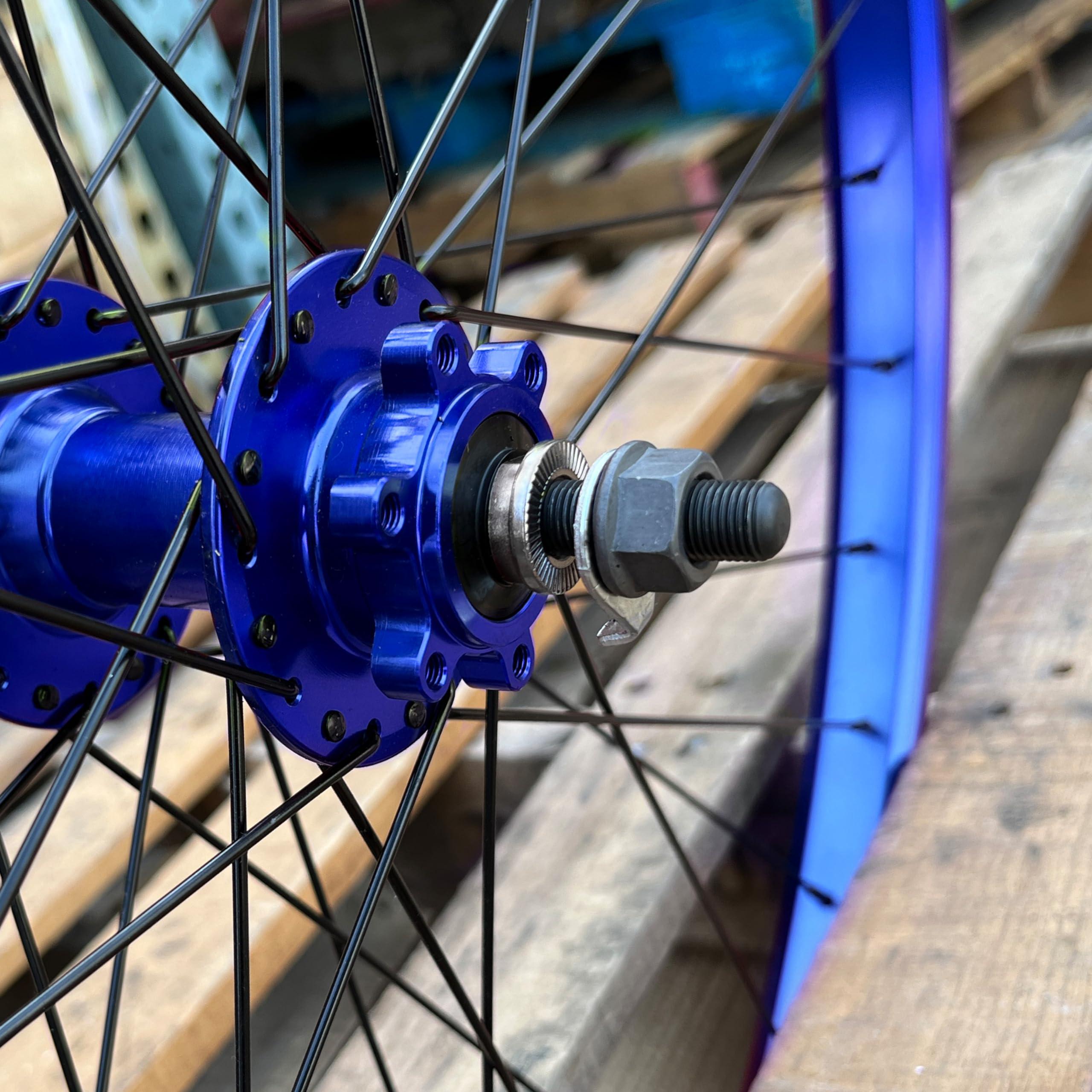 Throne Throne Cycles Wheelset 29 & XL 27.5 in Regular and 144 Styles. Some Have a disc hub Setup, While Others are Designed for V-Brakes. (Anodized Blue, 29" Disc)
