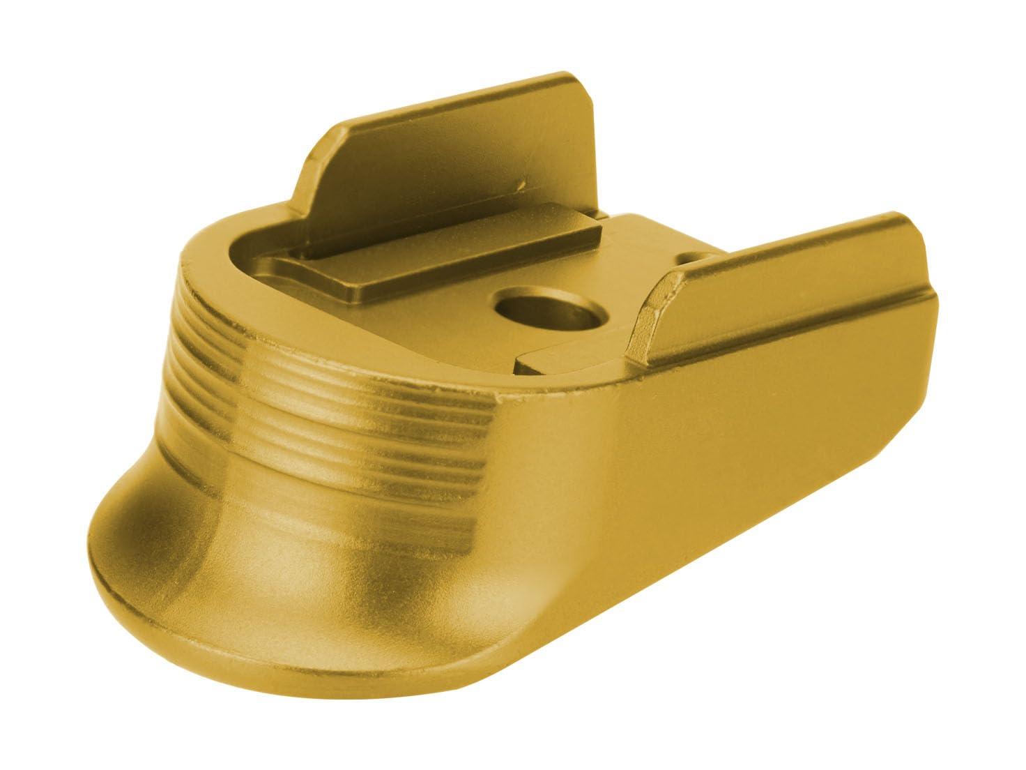 NDZ Performance NDZ Performance Magazine Base Plate Finger Extension for Sig P365 .380 ACP, Laser Engraved Anodized Aluminum in Gold - 2A Second Amendment Emblem