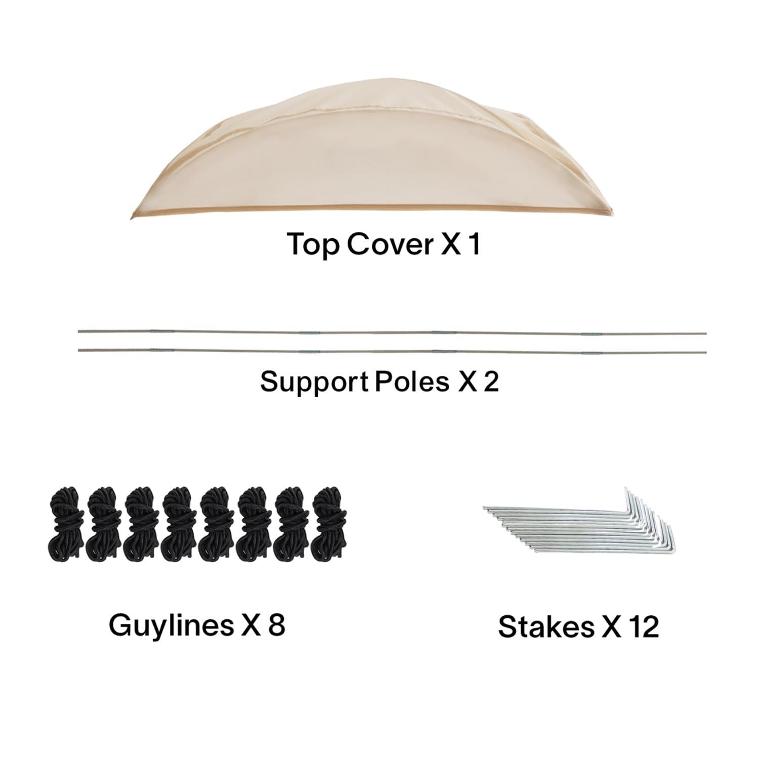 PrivatePod EighteenTek Pod All Weather Sports Tent with Sealed Floor - Instant Tent Shelter - Outdoor Bubble Tent 1-6 Person - Rain Tent Camping Sun Shelter Pop Up - Clear, Patent Pending Protected Design