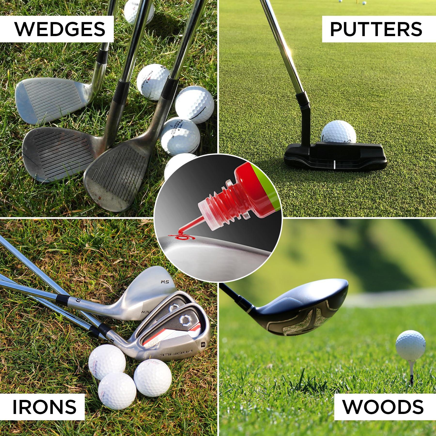 G-Paint G-Paint Golf Club Paint - Touch Up, Fill in, Customize or Renovate Your Clubs - 4 Pack of 10ml Bottles. Yellow, Pink, Orange & Green