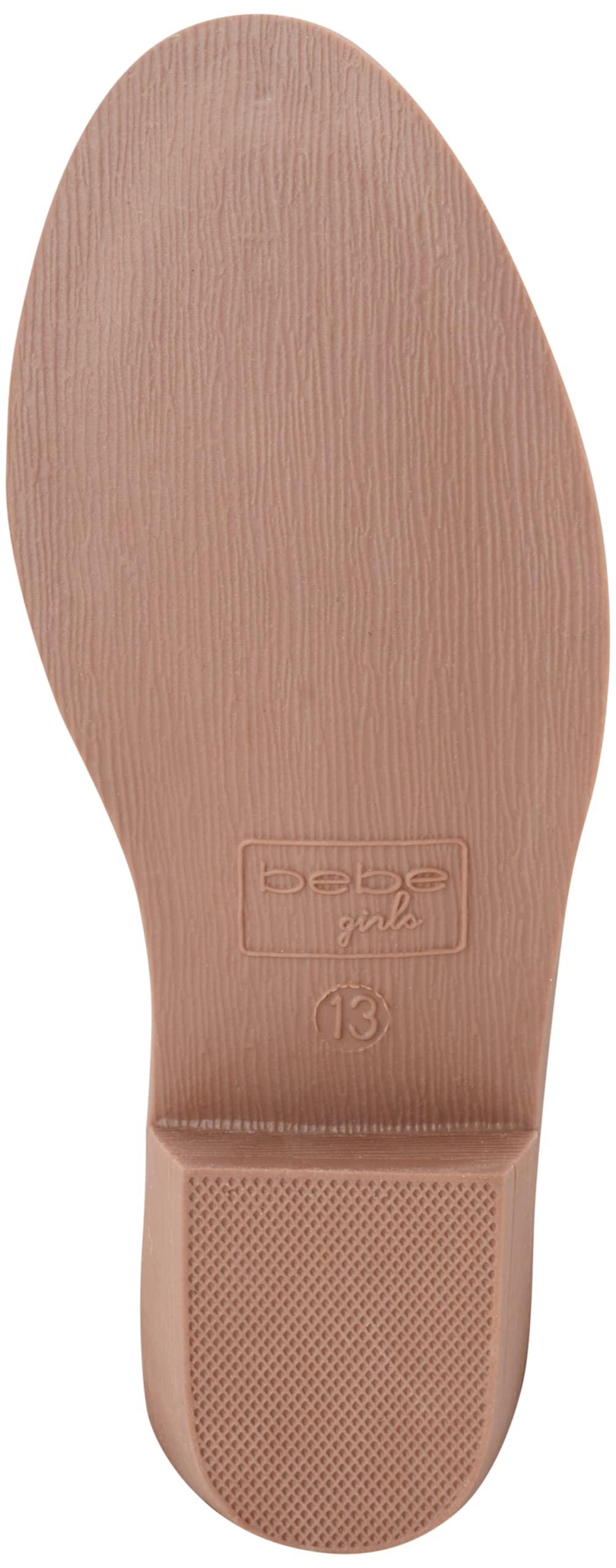 bebe bebe Girls' Cowgirl Boots - Classic Western Cowboy Boots - Mid Calf Boots for Toddlers, Little and Big Girls (5T-7), Size 2 Little Kid, Pink/White