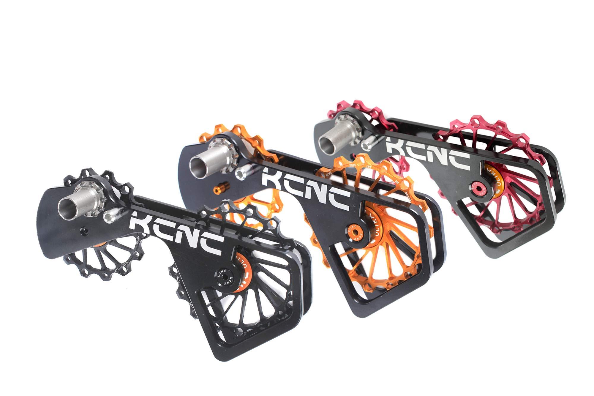 KCNC KCNC Road Cyclocross Bicycle Bike OSPW Oversized Derailleur Pulley Wheel System for Shimano Dura Ace/Ultegra 6700/6800/7800/7900/7970/9000/9070 use (Gold)