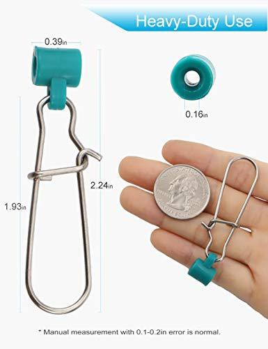 Facikono Facikono Fishing Line Sinker Slides Catfishing Rig, Saltwater Heavy Duty Sinker Weights Connector with Duo Lock Snaps