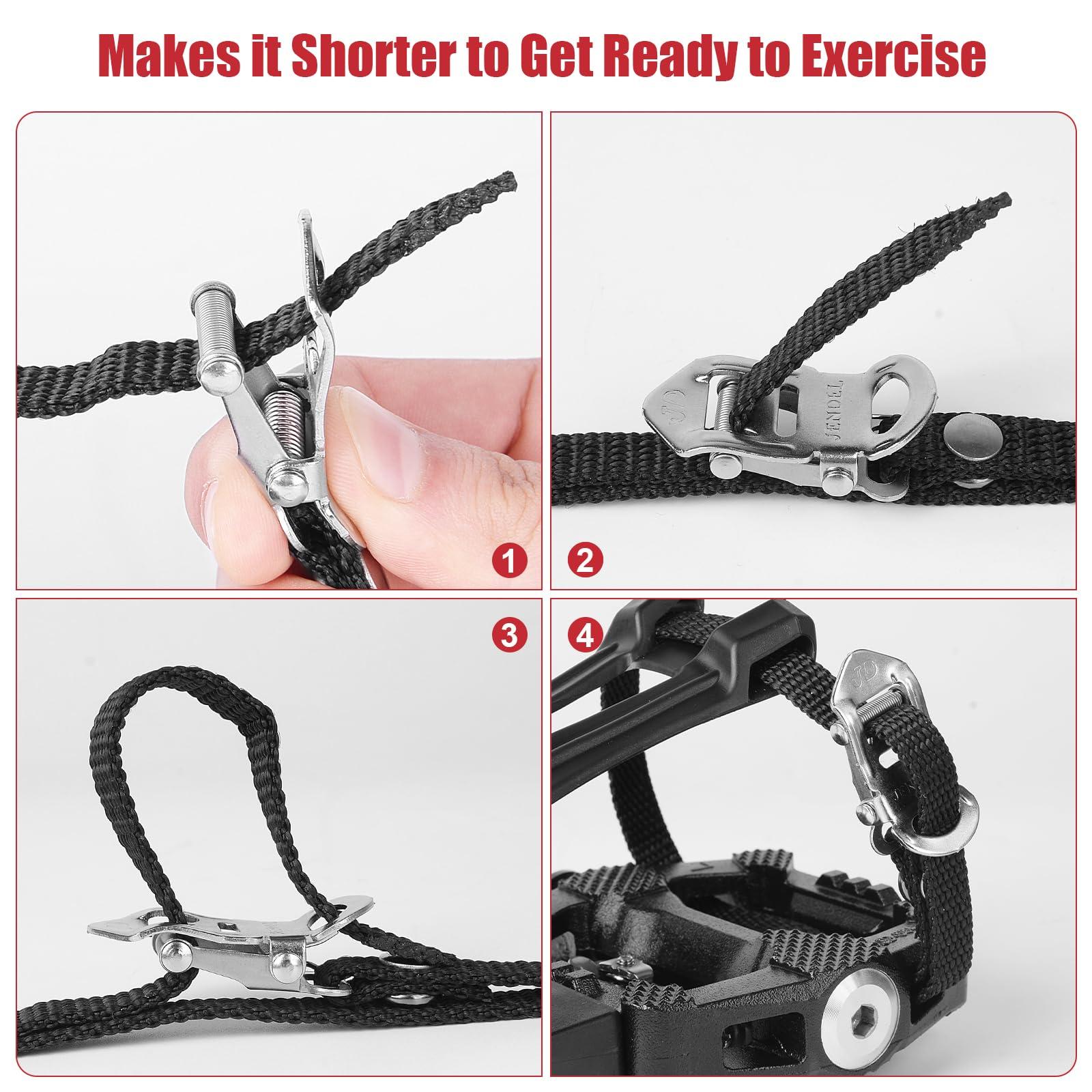 FitHeart Joy FitHeart Joy SPD Bike Pedals Delta Compatible 9/16'' with Toe Cages, Mountain Bike Peloton Pedals for Regular Shoes & Clipless Shoes, Bicycle Pedals Convert Look Delta Pedals to Dual Function Pedals