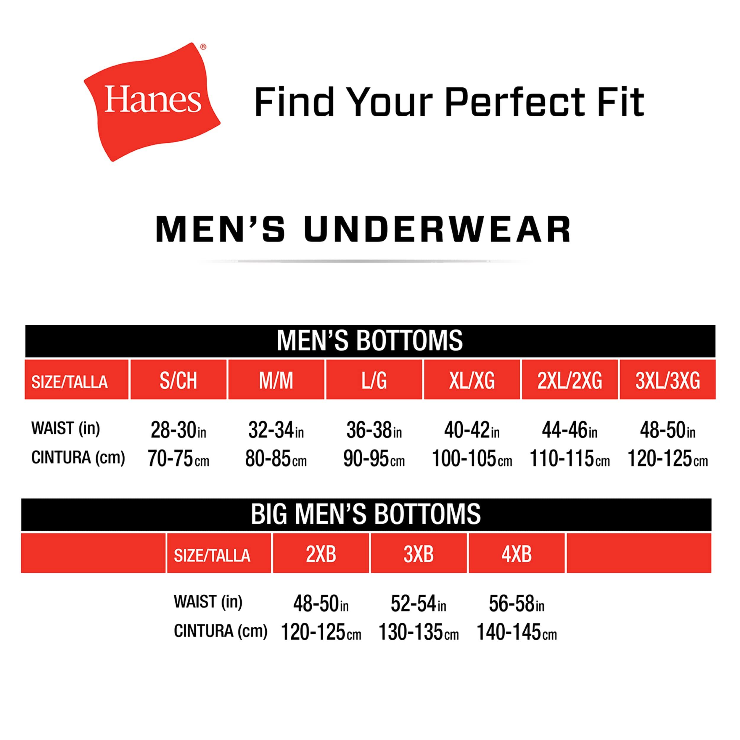 Hanes Hanes mens Total Support Pouch Men's Boxer Briefs Pack, Anti-chafing, Moisture-wicking Underwear With Cooling ( Trunks, Trunk - Assorted, 3X-Large US