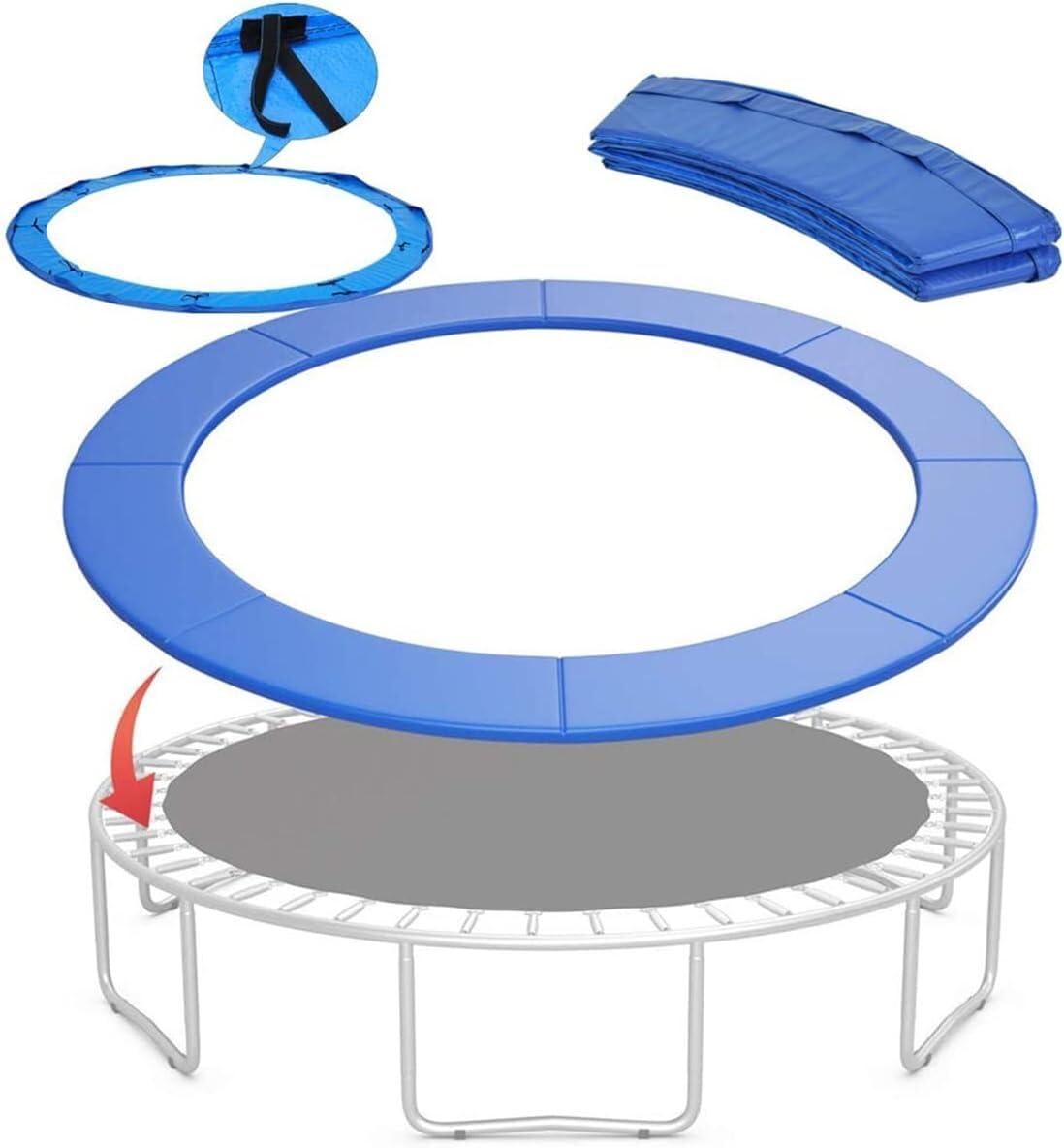 AMeLL Replacement Trampoline Cover 6ft 8ft 10ft 12ft 13ft 14ft Round Trampoline Replacement Mat Spring Cover (Color : Blue, Size : 16FT)