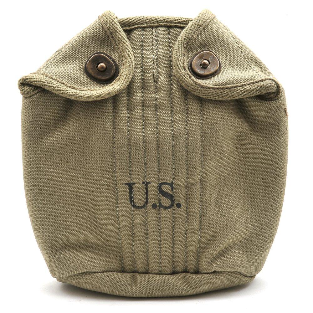 World War Supply World War Supply US WW2 M1910 Canteen Cover Lt OD marked JT&L 1943