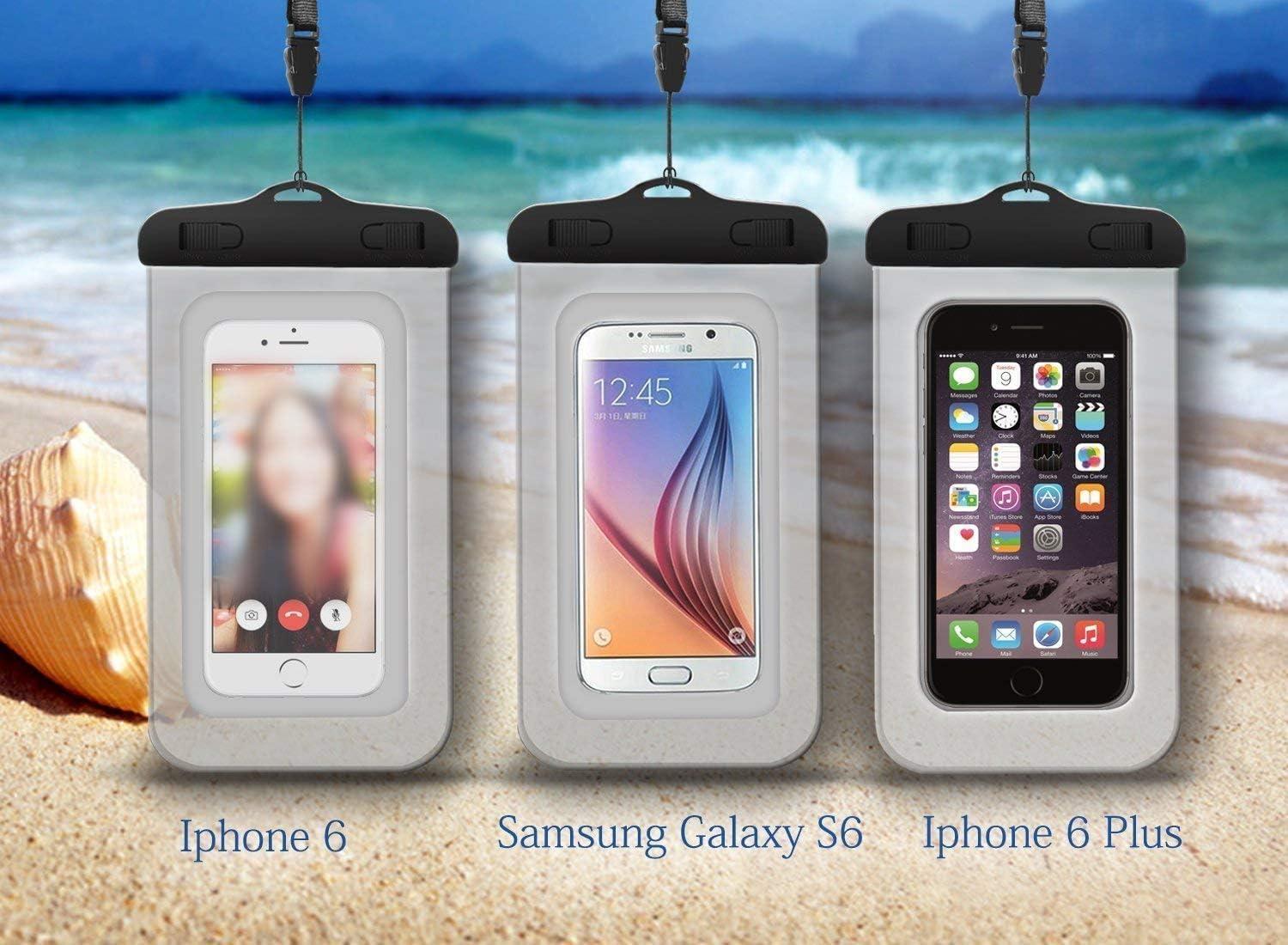 Unigear Unigear Dry Bag Waterproof, Floating and Lightweight Bags for Kayaking, Boating, Fishing, Swimming and Camping with Waterproof Phone Case (Pale Yellow, 2L)