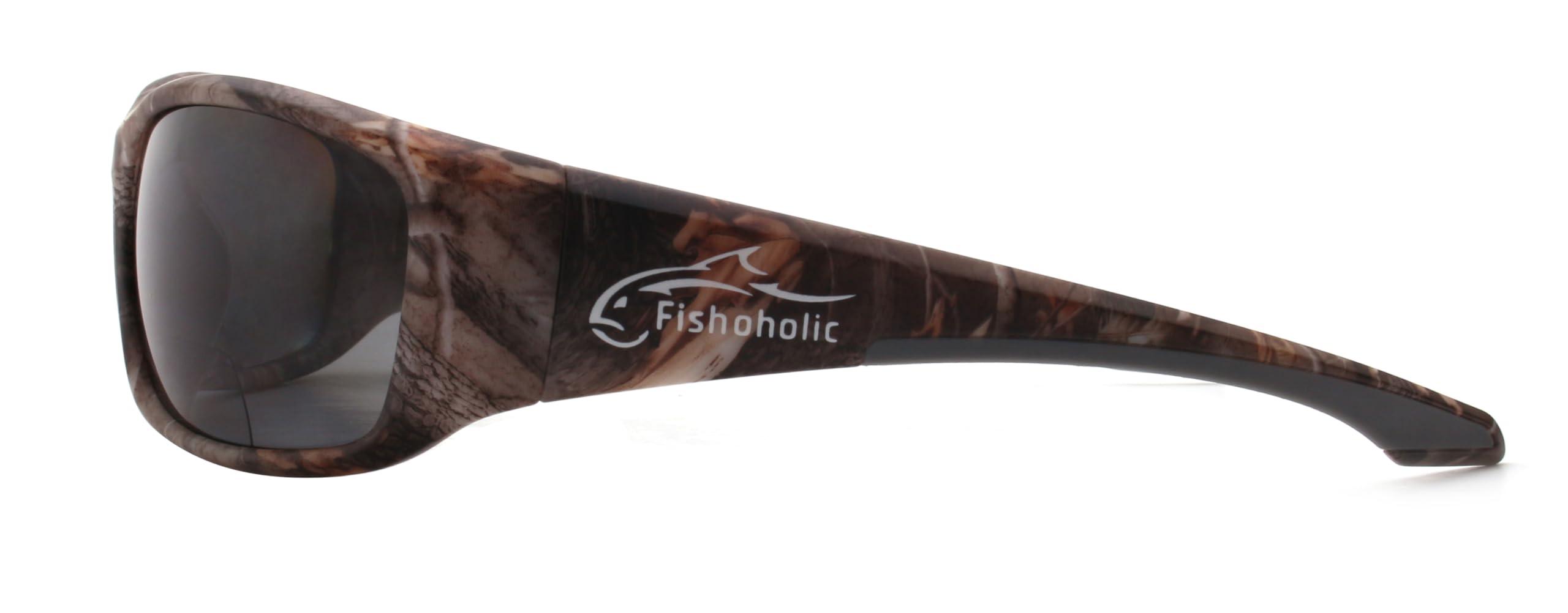 Fishoholic Fishoholic Polarized Bi-Focal Fishing Sunglasses with Reader Magnification (1.5x, 2.0x, 2.5x Options) and UV400 Protection