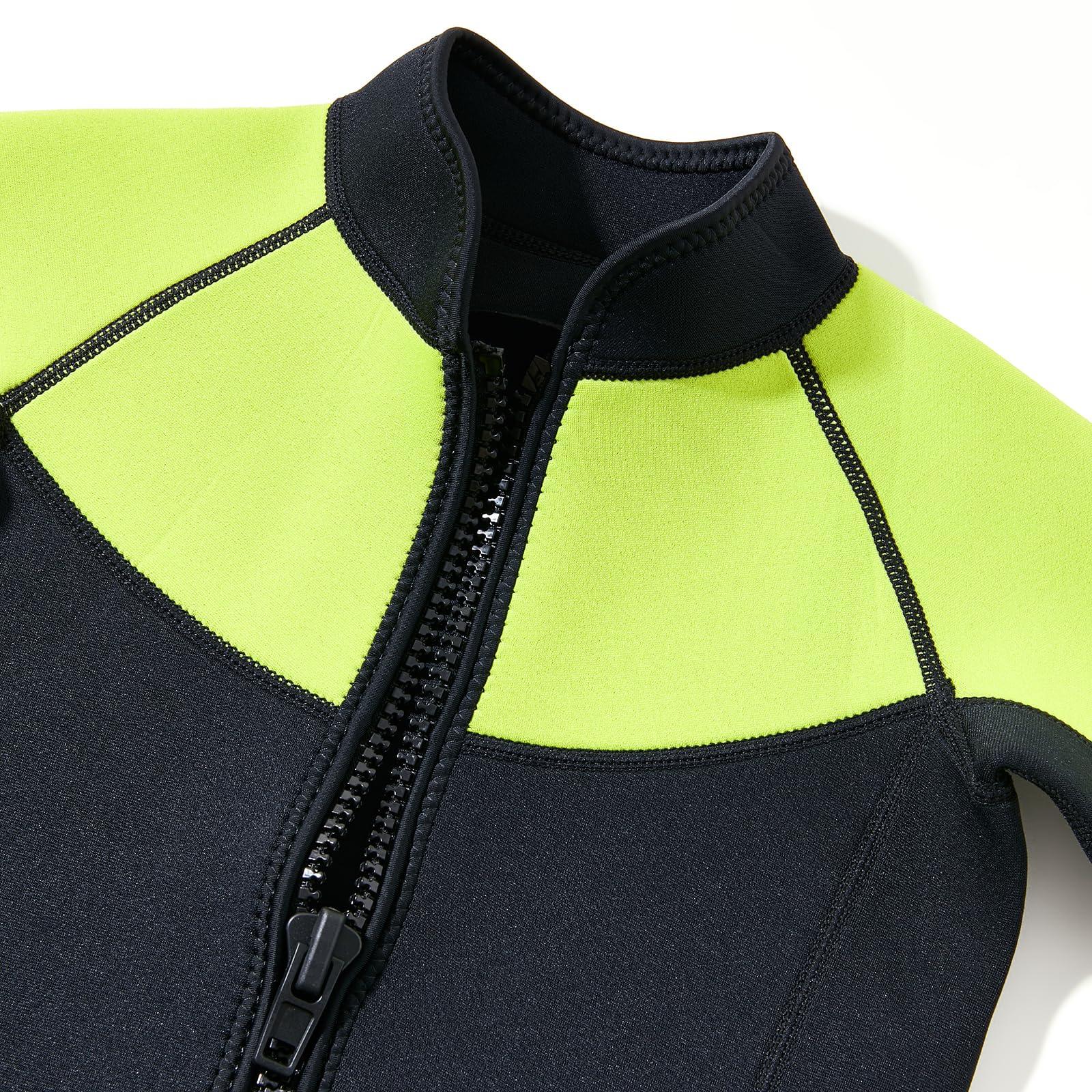 INTBOSS Intboss Kids Wetsuit Top 3mm Wet Suit Jacket for Boys and Girls 3T 4 T Toddlers Wetsuit Jacket 2mm Youth Size 6-14