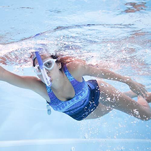 Kraken Aquatics Kraken Aquatics Swim Snorkel for Lap Swimming, Swimmers Training and Pool Therapy Equipment | Quality Adult Center Mount Snorkel with Comfortable Silicone Mouthpiece and One-Way Purge Valve | Blue