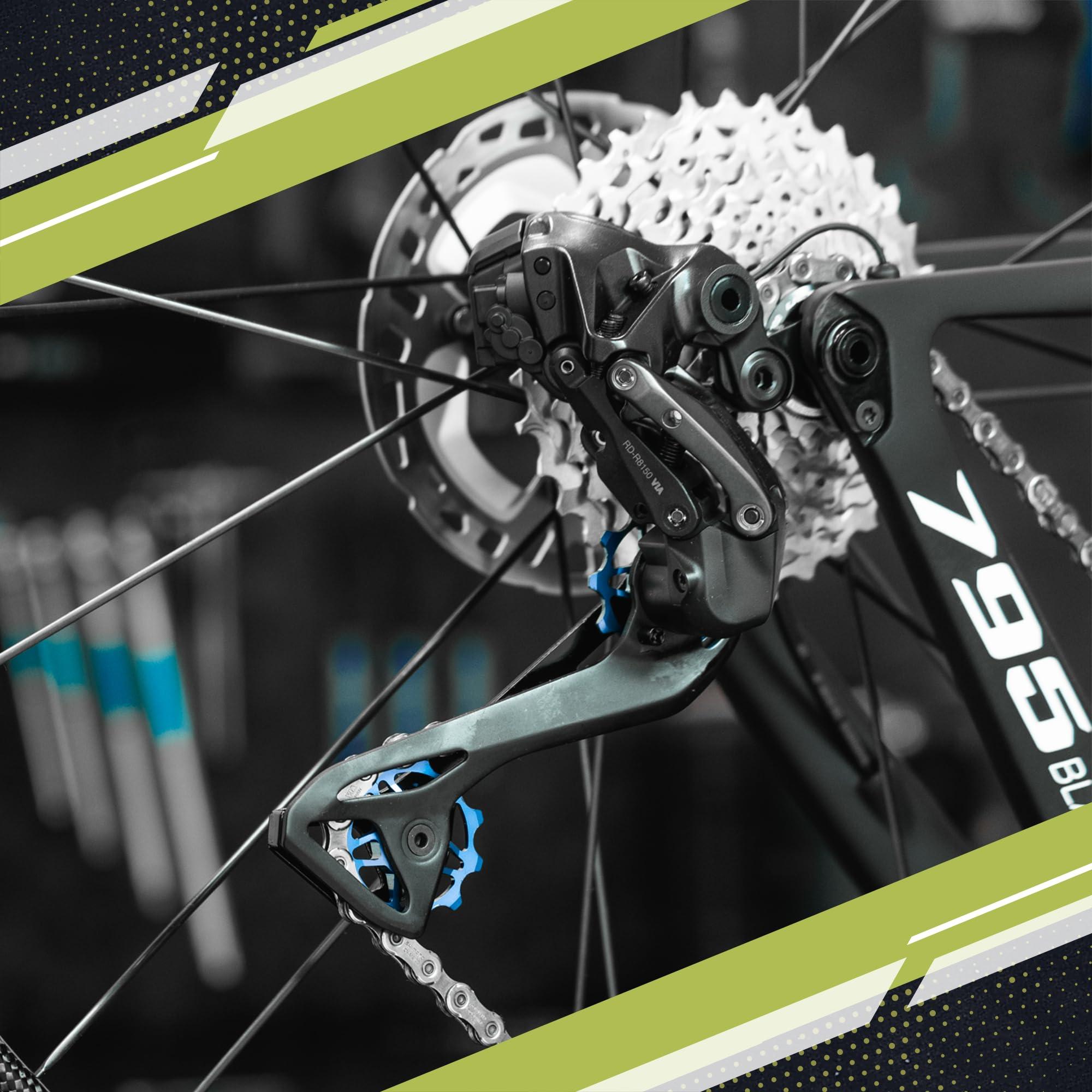 JRC Components JRC Components 11T Ceramic Pulley Wheels | Compatible with Shimano Dura Ace R9250 | Hybrid Ceramic Derailleur Pulley Wheel Suitable with Shimano 12 Speed | Rear Derailleur Pulley Wheels - Red