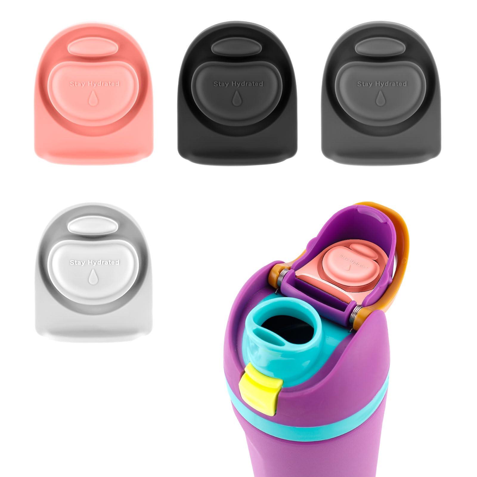 Gosknor 4pcs Replacement Stopper Compatible with Owala FreeSip 24oz 32oz 40oz, BPA-Free Silicone Water Bottle Lid Gaskets Replacement for Owala 16/24/32/40oz Bottle Mouth Cap Stopper Seal Parts Accessories