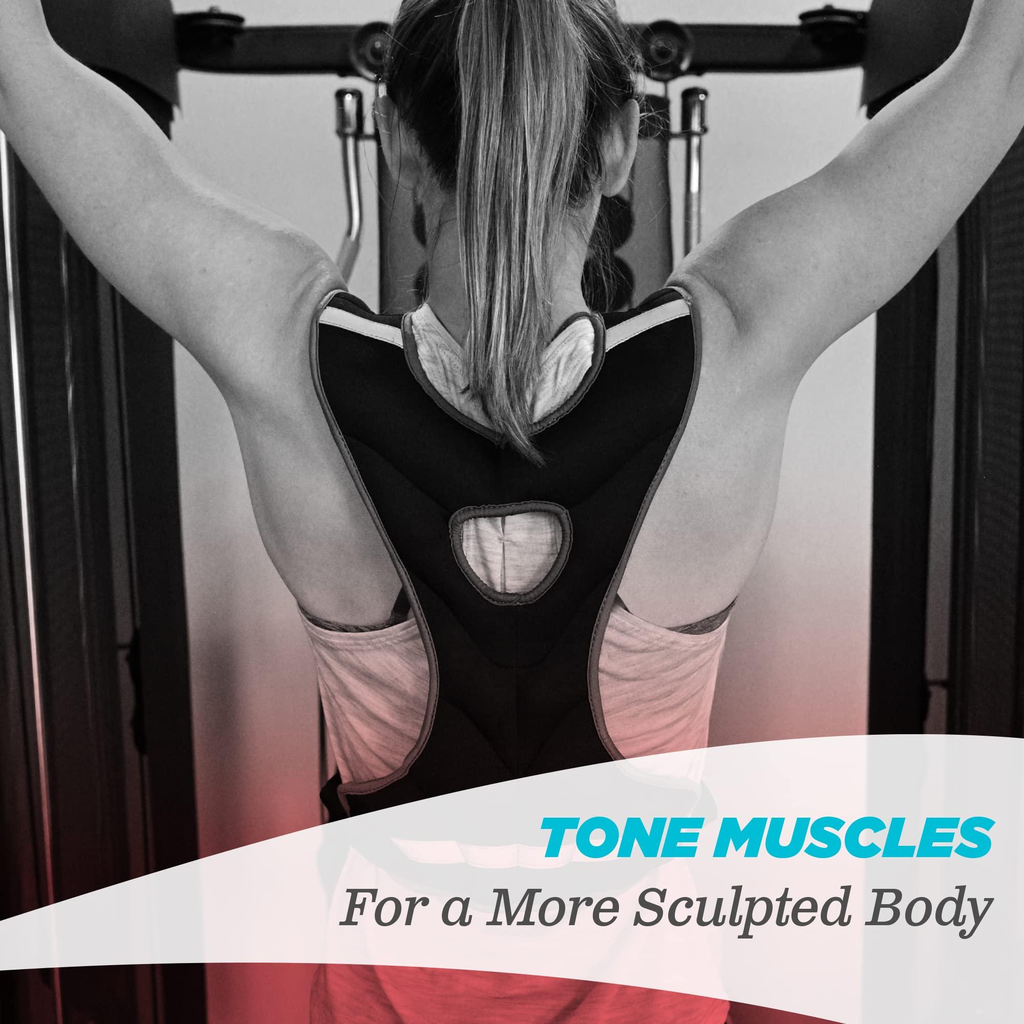 Empower Empower Weighted Vest for Women - Workout Vest - Fixed 8lbs or Adjustable 10-12-14- 16lbs - Adds Resistance to Fitness Routine - Increases Intensity To Burn More Calories