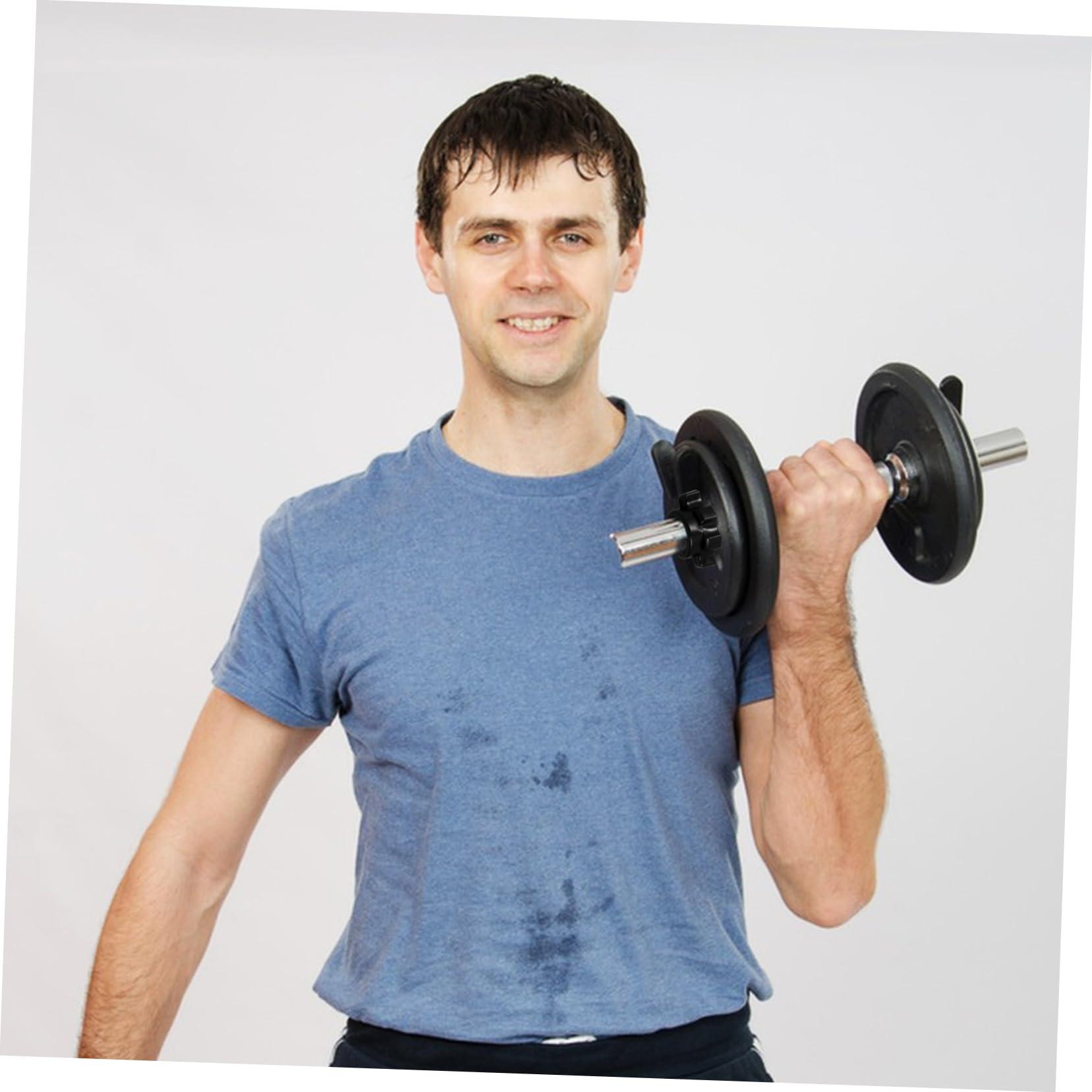 Toddmomy Toddmomy 4 Pcs fitness barbell collar dumbbel non-slip gym machines for home belt ring dumbbell bar screw Lavalier barbell hex nut cap dumbbell hexagon nut dumb bells household