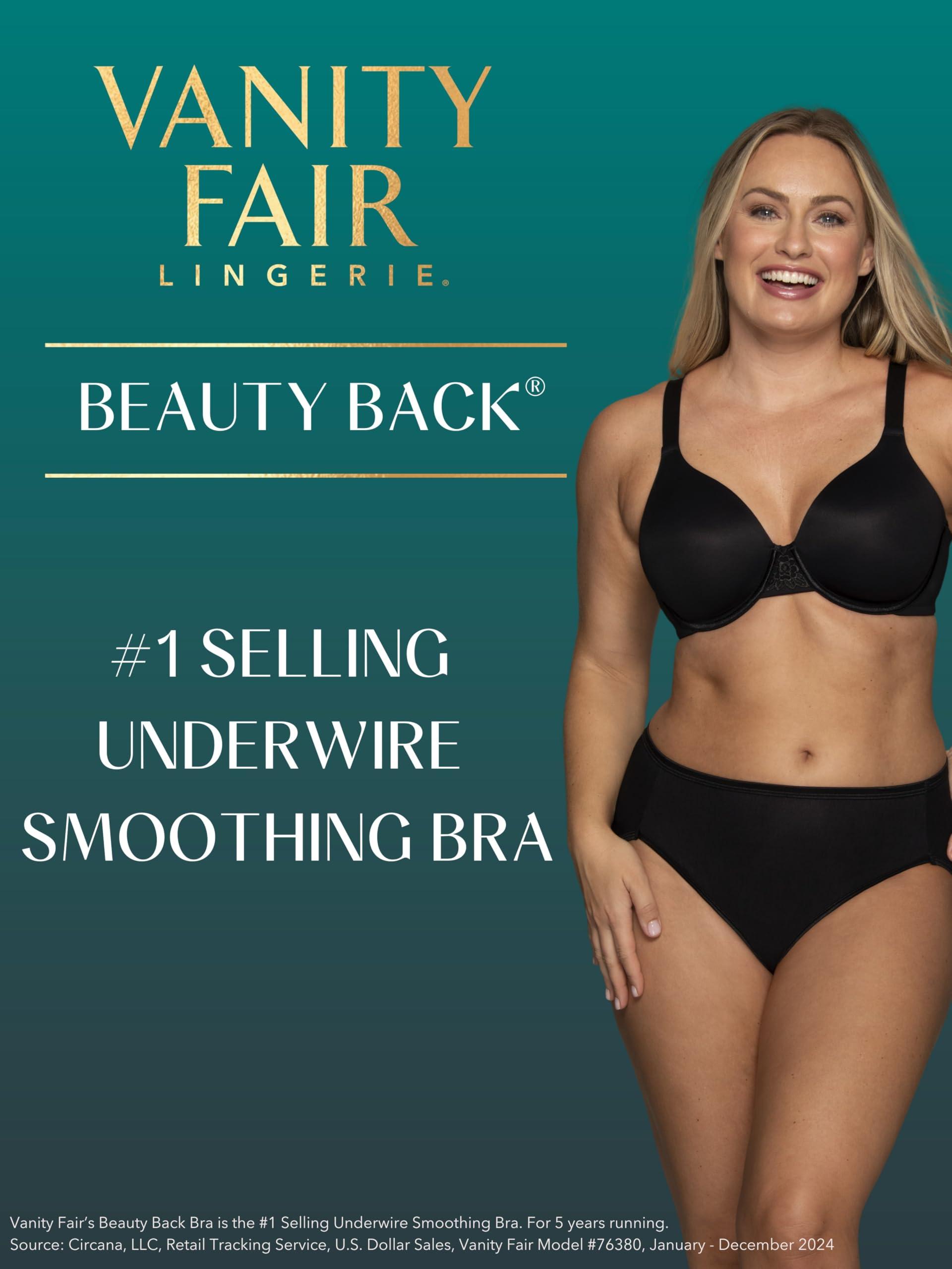 Vanity Fair Vanity Fair Womens Full Figure Beauty Back Smoothing Bra, 4-way Stretch Fabric, Lightly Lined Cups Up To H Bra, Underwire - Navy, 42C US