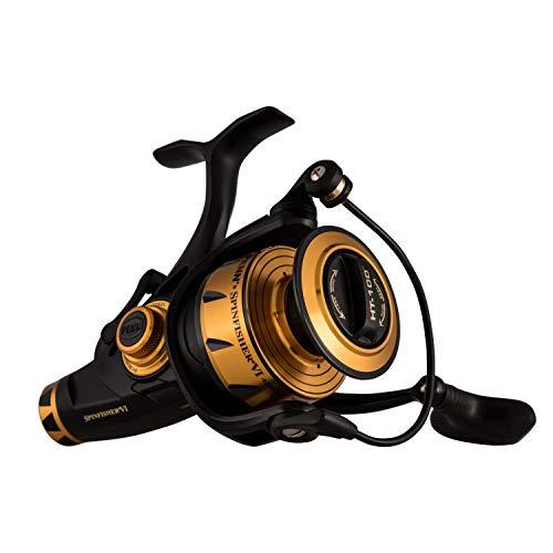 PENN PENN Spinfisher VI Live Liner Spinning Inshore Fishing Reel, HT-100 Front Drag, Max of 20lb | 9.0kg, Built with Carbon Fiber Washers, 4500, Black Gold
