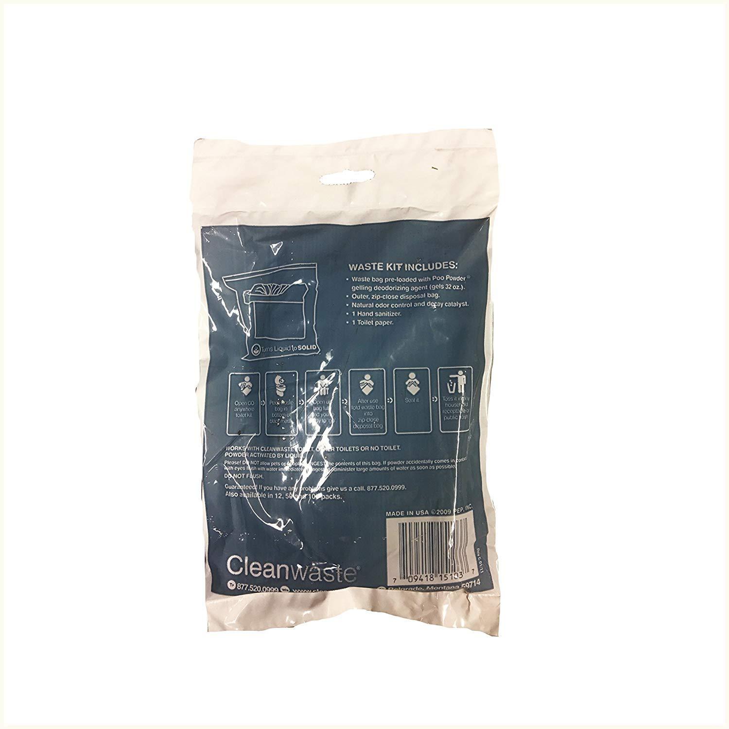 CleanWaste Cleanwaste Wag Bags Toilet Kit Pack of 6