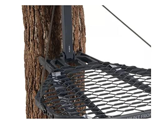 Hawk Hawk Cruzr Bone Collector Hang-On 1-Piece Big Game/Shooting/Hunting Steel Tree Stand with 24"x30" XL Rock-Solid Platform Black