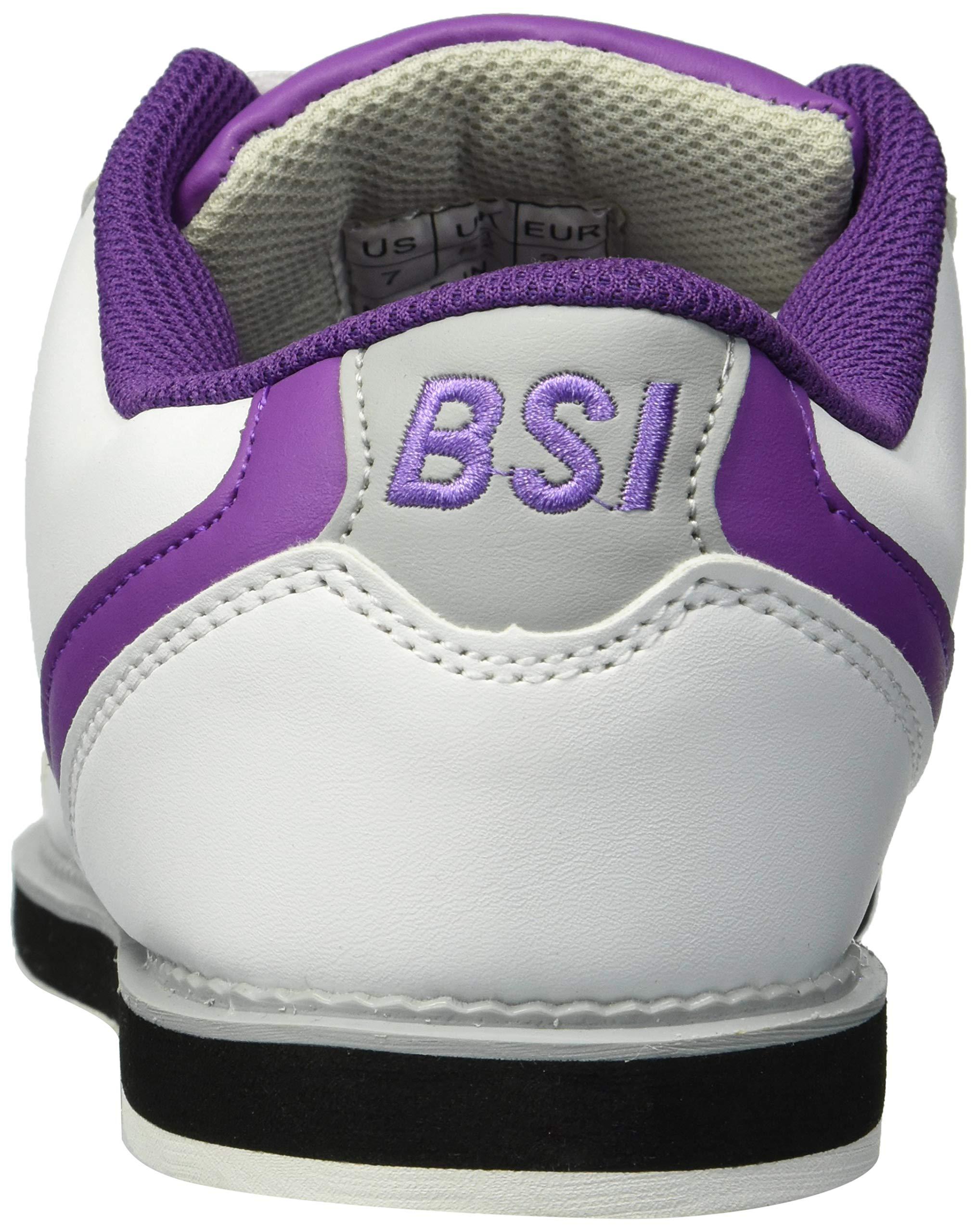 BSI BSI Women\'s 460 Classic Bowling Shoe - Lightweight Shoes with Cushioned Support for Women, Purple & White, Size 11