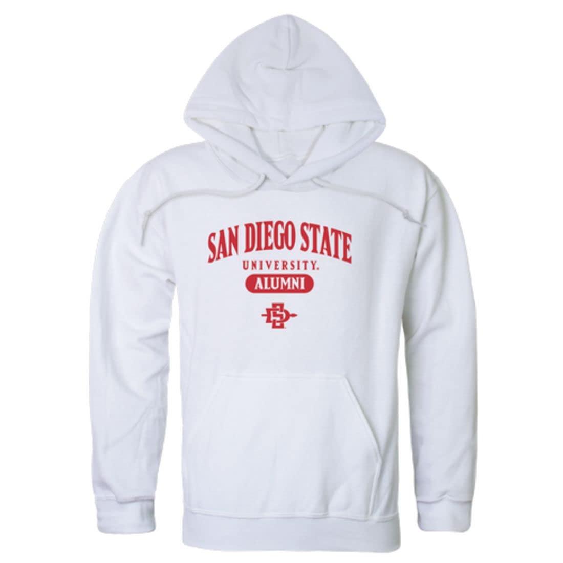 W Republic W Republic SDSU San Diego State University Aztecs Alumni Hoodie Sweatshirts - White, Large