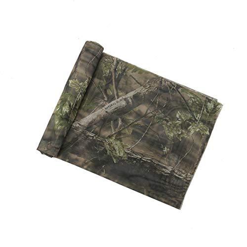 AUSCAMOTEK AUSCAMOTEK Woodland Camo Mesh Netting Camouflage Netting for Hunting Blinds Window Camping Clear View Camo Hunting Hide Net, Green 5 ft x 12 ft (appro)