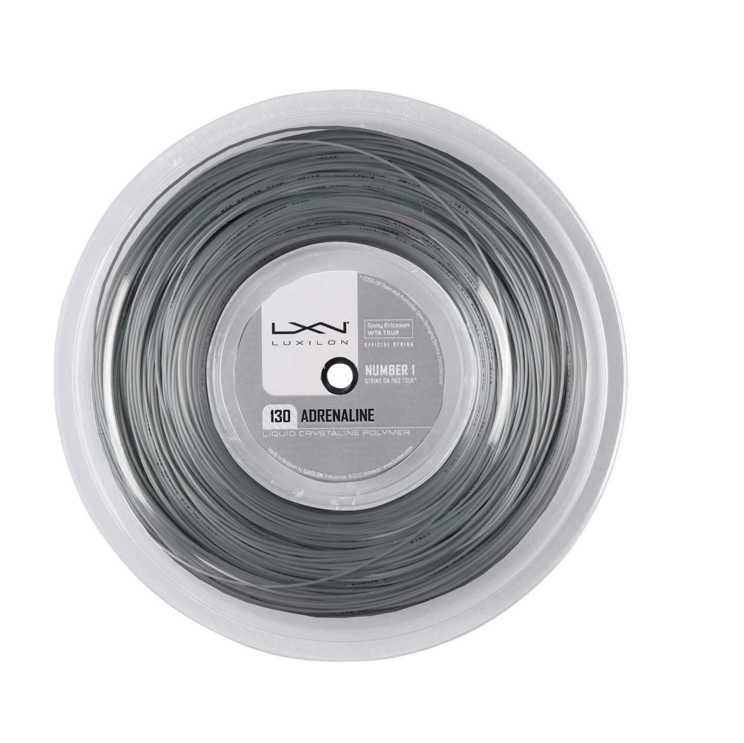 WILSON Luxilon Adrenaline 125 Tennis String - 200m Reel, Grey