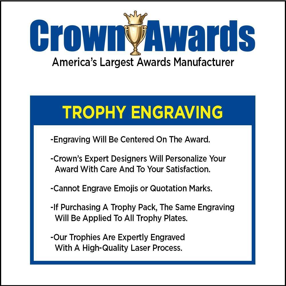 Crown Awards Crown Awards Ski Trophy, 12.5\" Silver Cup Skiing Trophies with Free Personalization, 5 Pack Prime