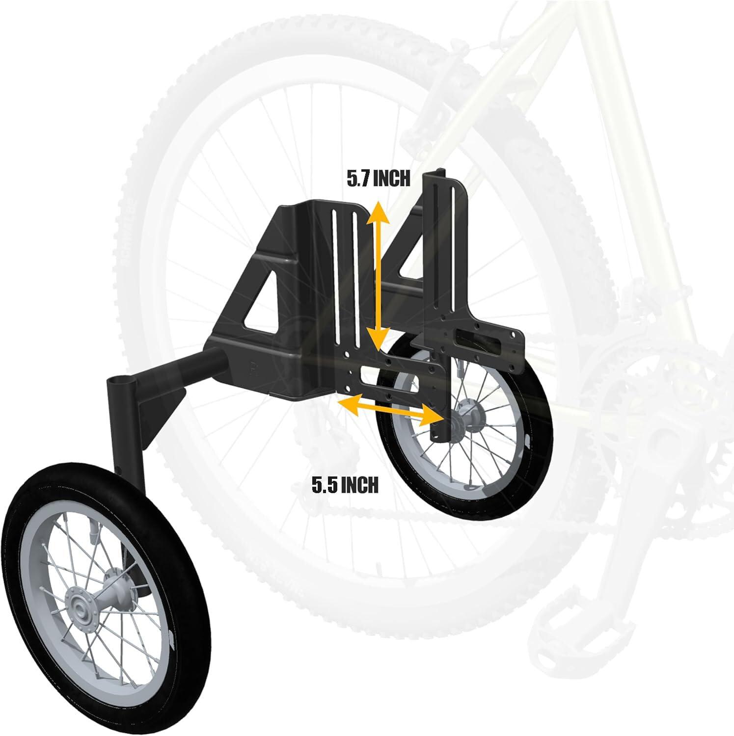 CyclingDeal CyclingDeal Adjustable Adult Bicycle Bike Stabilizers Training Wheels Fits 24\" to 29\" - Quality Heavy Duty