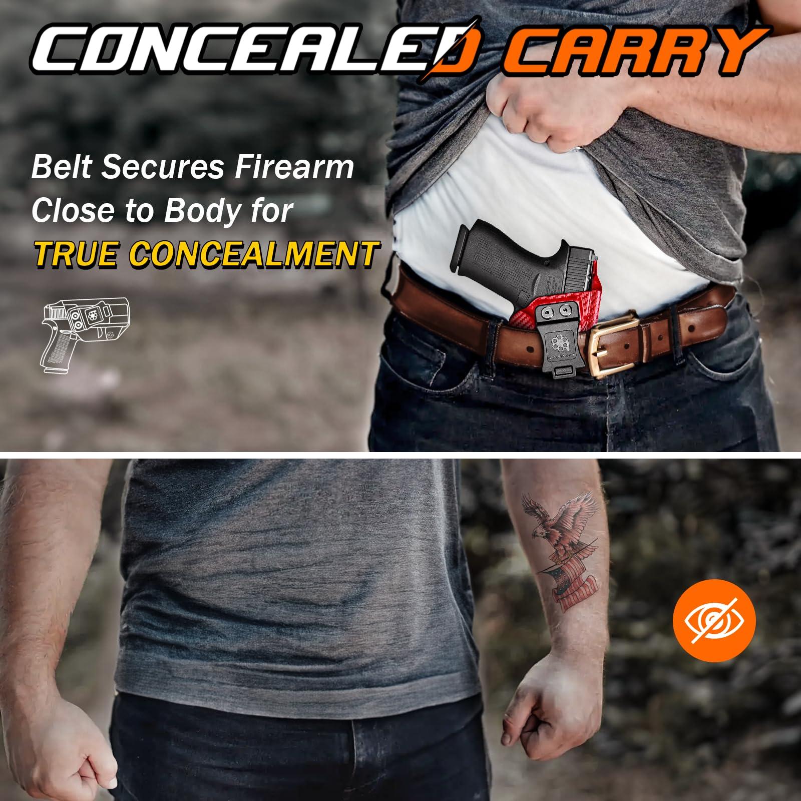 Amberide Premium KYDEX Holster Fit: S&W SD9 VE & SD40 VE Pistol - Inside & Outside Waistband Concealed Carry, Adjustable Cant, IWB & OWB for Ultimate Comfort & Stability