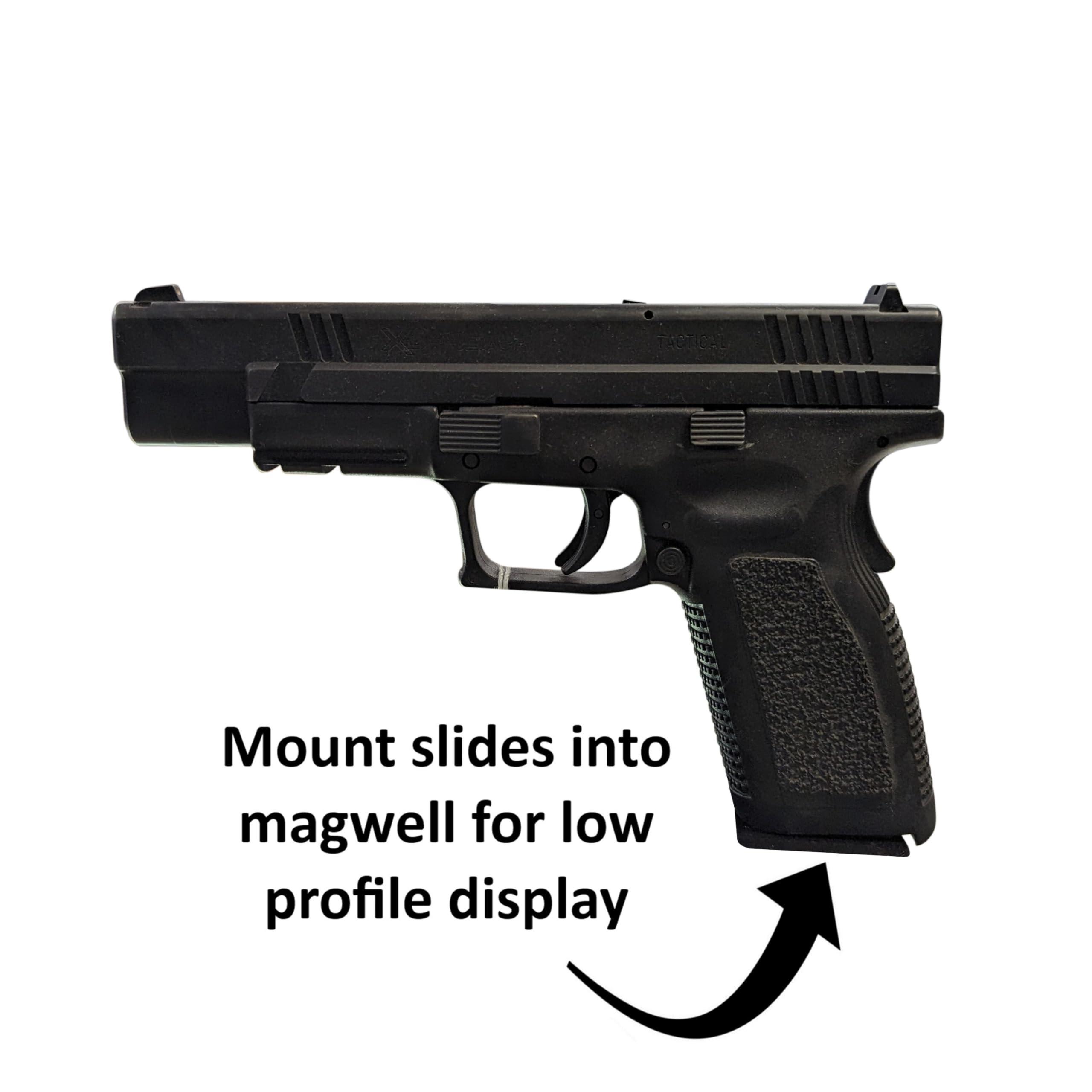Hammy3DPrints Hammy3DPrints Mount for Springfield XD/XDM/Elite 45 - Secure It/Akro Mils | Pistol Holder Handgun Storage Rack (Facing Right, Plastic Panel)