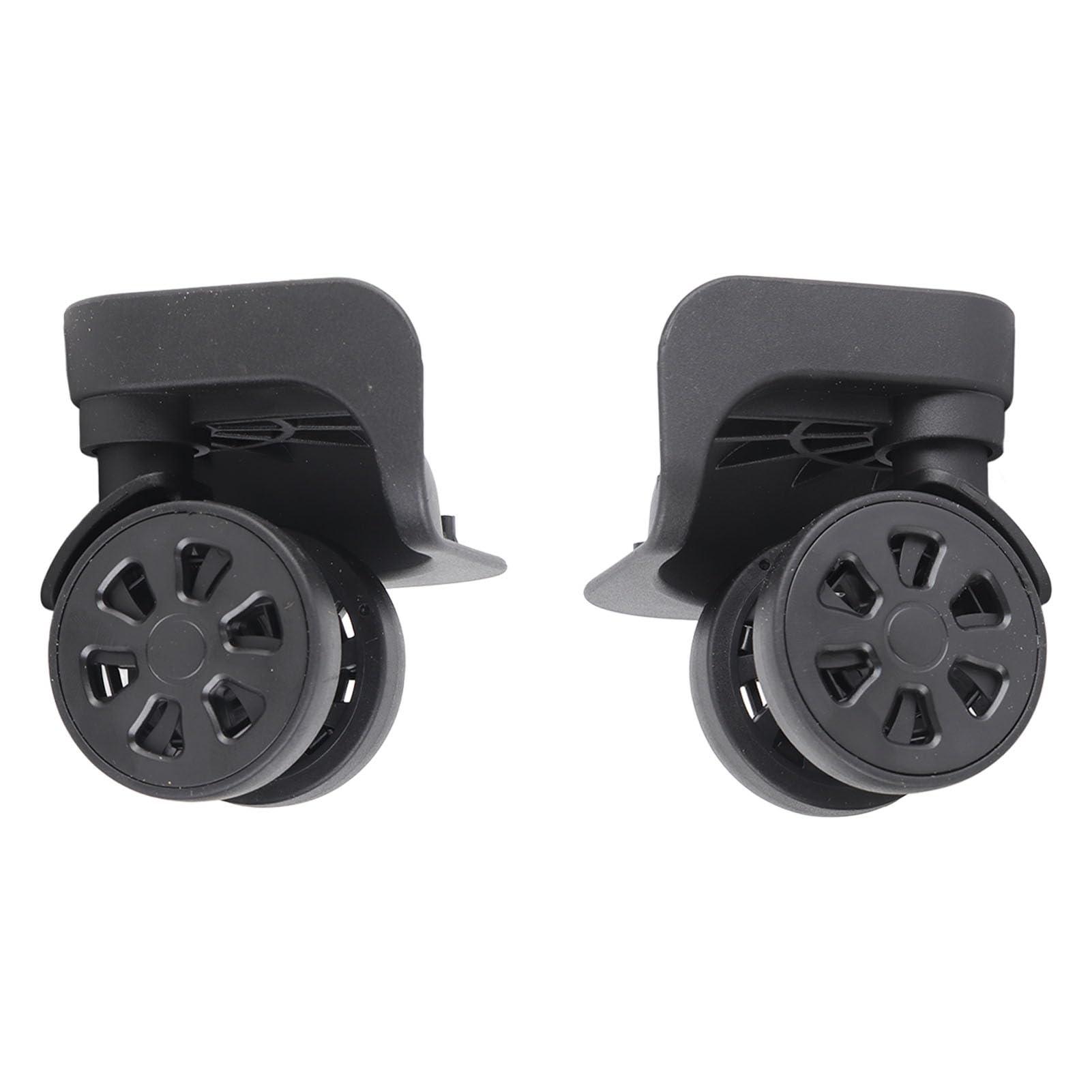 VGEBY Suitcase Wheel, 1 Pair Luggage Replacement Wheel Luggage Suitcase Caster Swivel Wheel Nylon for Repair Replacement Black