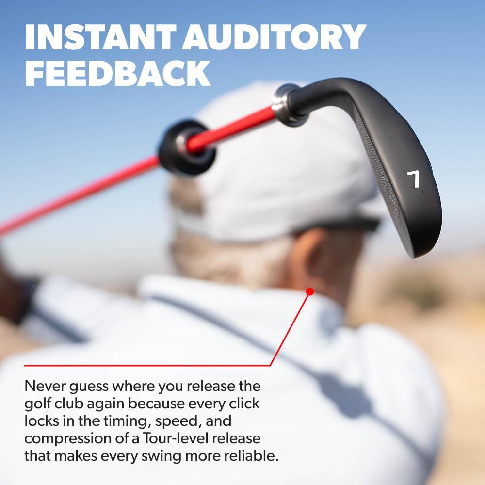 Performance Golf Performance Golf Click Stick - Swing Trainer for Automatic Release I Auditory Feedback I Core Golf Swing Mechanics Improvement (Standard Flex, Right)